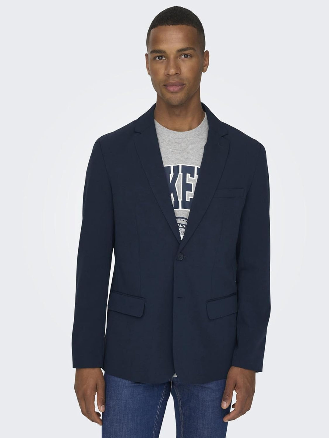 Only & Sons Male Blazer -ONSEVE Blazer 50 Navy Blazer, 50 Navy Blazer