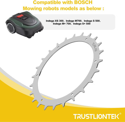 TRUSTLIONTEK Traktionsvorrichtung für Robotermäher Radzahn Spikes, Kompatibel mit Bosch Mährobotern，