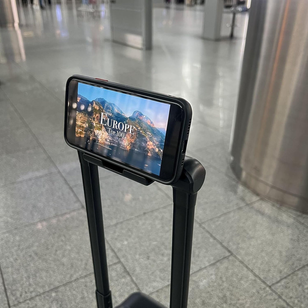 JSA 45554 Trolley-Koffer ABS, 2 in 1 Reisetrolley, Rollkoffer aus ABS Kunststoff, Reisekoffer mit do