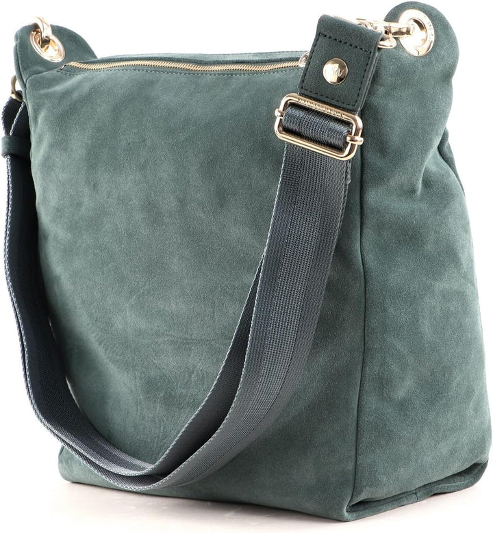 Mandarina Duck Damen Mellow Velvet Schultertasche, 26x28x12 (L x H x W) Balsamic Green, Balsamic Gre