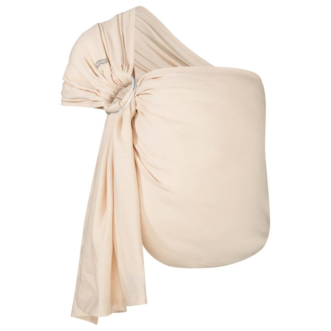Hoppediz Ring-Sling Ultraleicht Babytragetuch ab Geburt, Hamburg Frappé | Ergonomisches ultraleichte