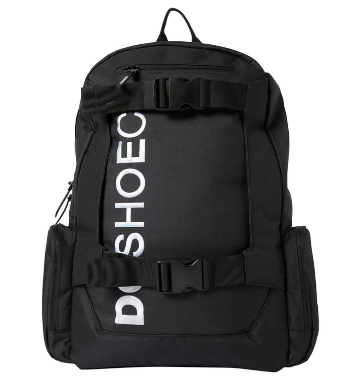 Dc shoes Chalkers 4 Rucksack für Skate, hohe Qualität, mit Taschen und Fliegen, 28 Liter Schwarz/Wei