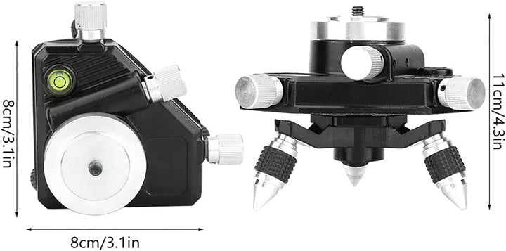Level Stativ, 360-Grad-Standard-Stativhalterung Aluminiumlegierung 360°-Nivellierungsbasis Drehbarer