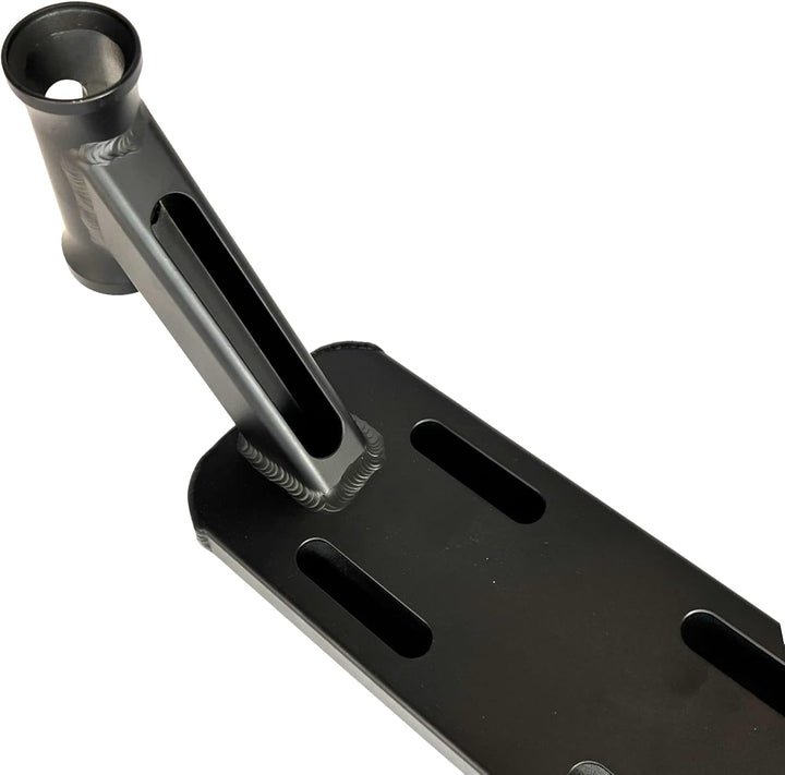 Longway Kaiza V3 Stunt-Scooter Park Deck 480mm 1080g leicht + Fantic26 Sticker Schwarz, Schwarz