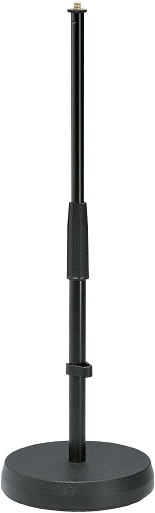 K&M 233 Tischstativ Schwarz – Stufenlos verstellbare Höhe 35,5 - 58 cm – 3/8“ Gewindeanschluss, Trit