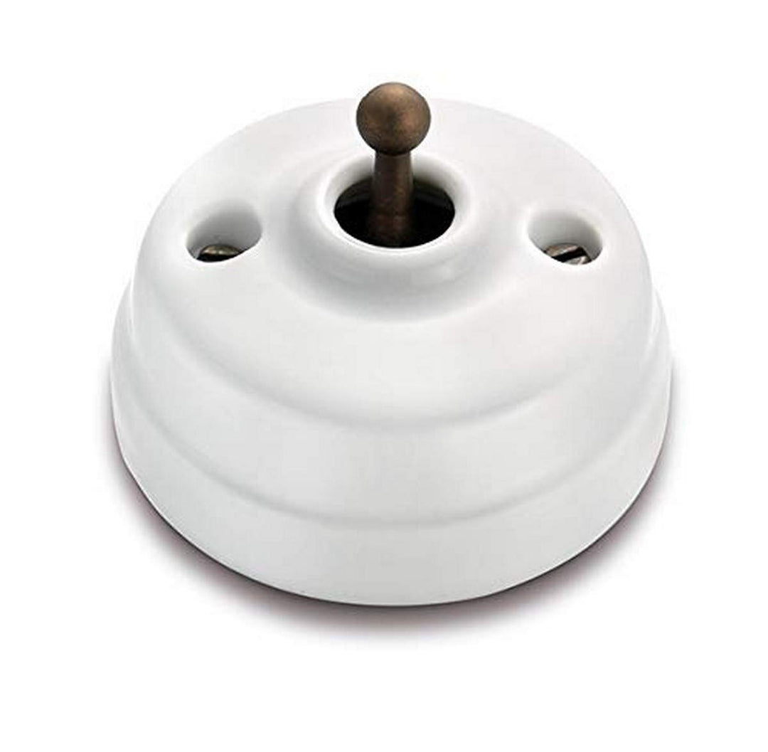 Fontini - Dimmbarer Schalter 10 A 250 V Porzellan Patine Pack