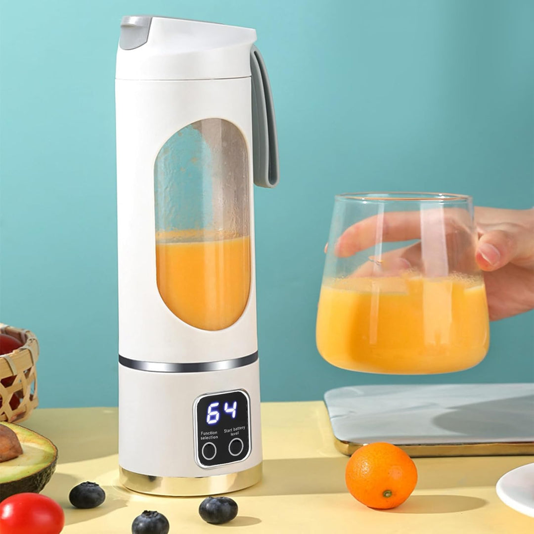 Tragbarer Persönlicher Stabmixer, Auslaufsicher, Kleine Saftmixerflasche, 450 Ml, USB Wiederaufladba