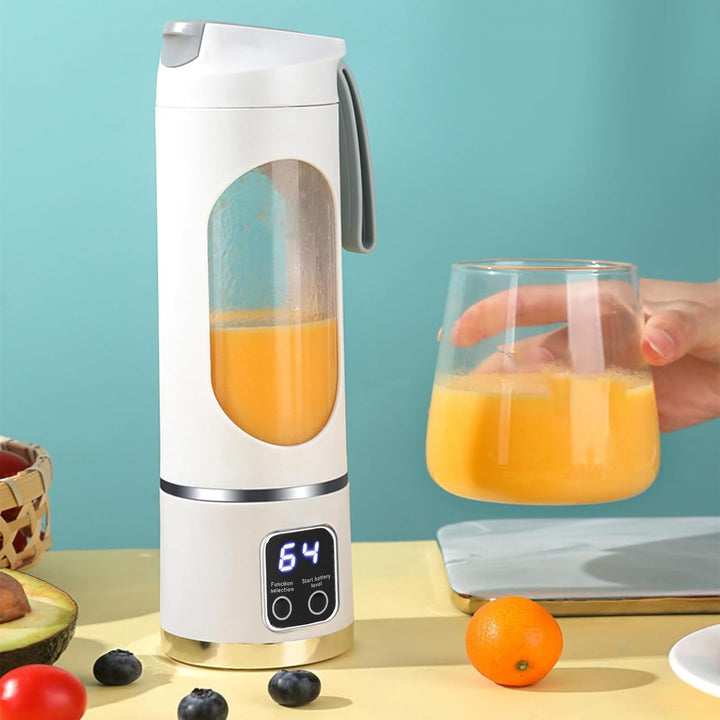 Tragbarer Persönlicher Stabmixer, Auslaufsicher, Kleine Saftmixerflasche, 450 Ml, USB Wiederaufladba