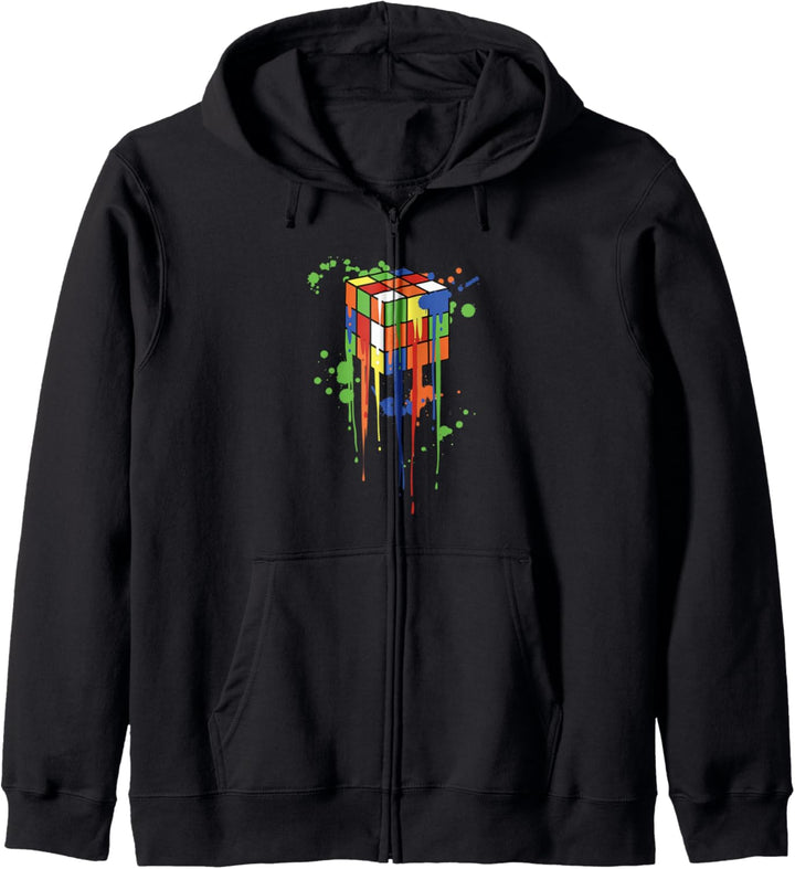 Magischer Würfel Zauberwürfel Rubik Kapuzenjacke