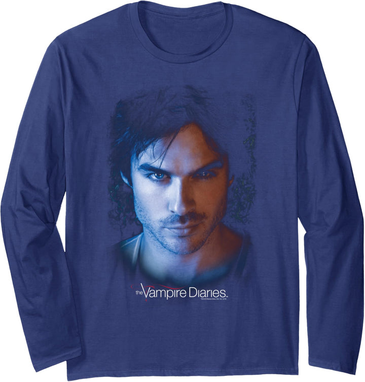 The Vampire Diaries Damon Face Langarmshirt
