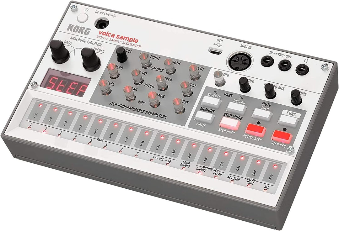 KORG VOLCA-SAMPLE2 - Probensequenzer + RACK VOLCA FÜR 4 STÜCK (2 X 2), Probensequenzer + RACK VOLCA