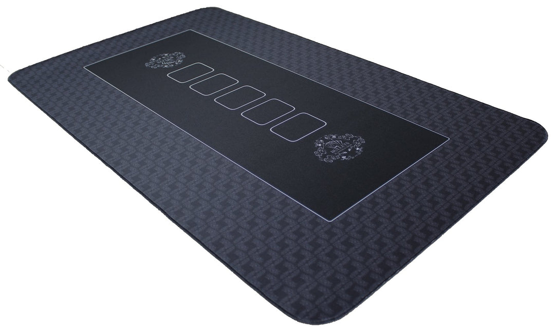 Bullets Playing Cards Profi Pokermatte schwarz in 100 x 60cm eigenen Pokertisch - Deluxe Pokertuch -