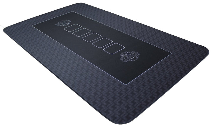 Bullets Playing Cards Profi Pokermatte schwarz in 100 x 60cm eigenen Pokertisch - Deluxe Pokertuch -