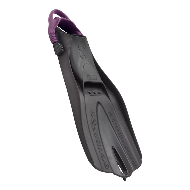 SCUBAPRO GO Travel Scuba Diving Fin for Snorkeling and Swimming, Open Heel Strap Mehrfarbig, Schwarz