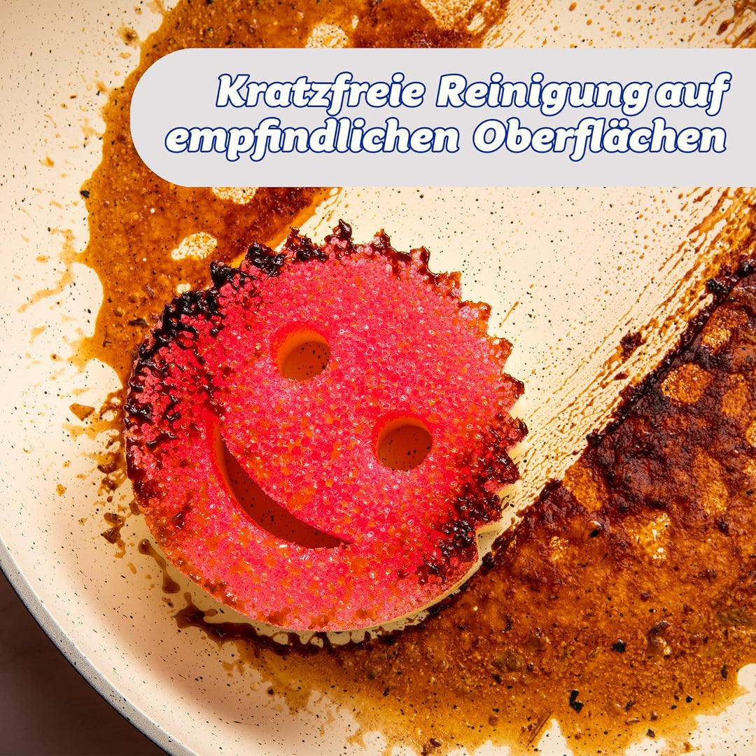 Scrub Daddy Scrub Mommy Putzschwamm, Topfreiniger Küchenschwämme, Putzmittel mit Texturveränderung,
