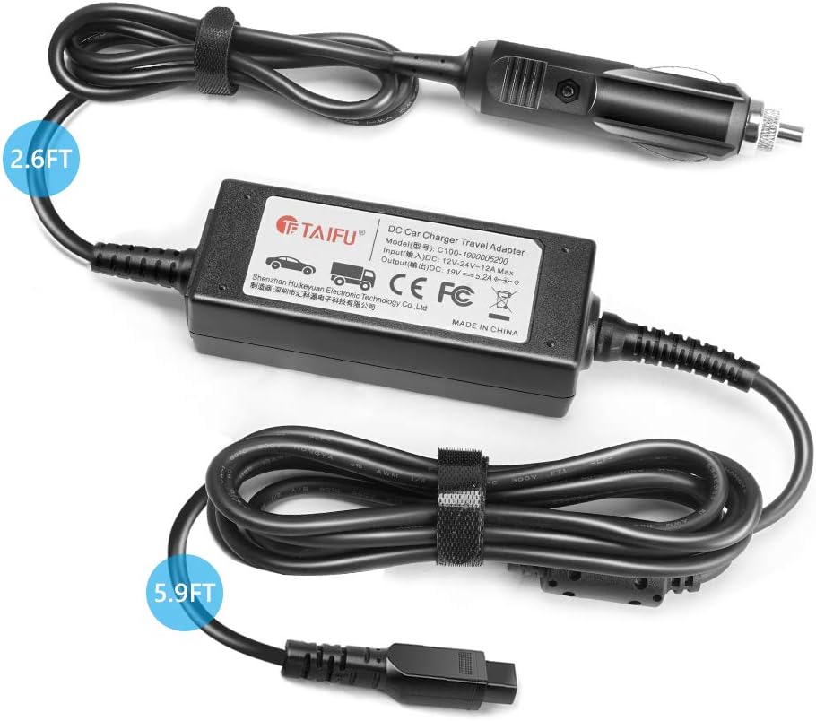 TAIFU 12V-24V Universal Auto Ladegerät 90W 100W KFZ Netzteil 15V 16V 18V 18,5V 19V 19,5V 20V für PC