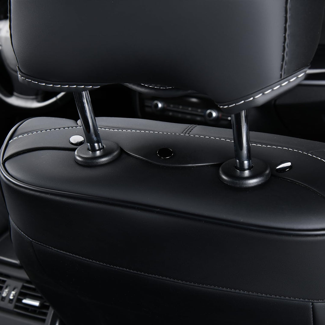 FLORICH Autositzbezüge, Premium Leder Vorder und Rücksitzbezüge, 5 Stück, universelles Auto-Innenaus