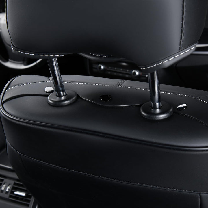 FLORICH Autositzbezüge, Premium Leder Vorder und Rücksitzbezüge, 5 Stück, universelles Auto-Innenaus