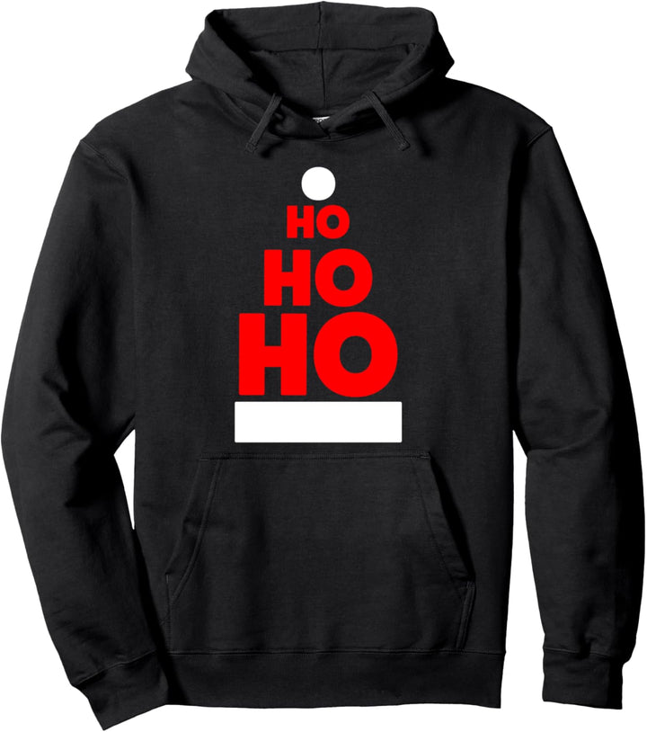 Hohoho Nikolausmütze Weihnachten Pullover Hoodie
