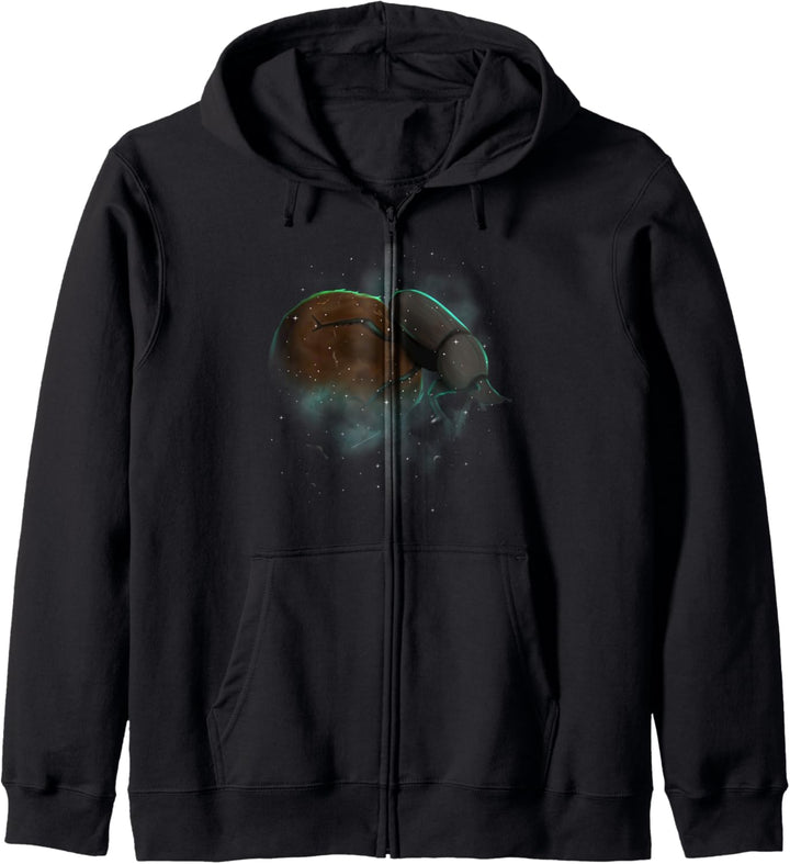 Dung Beetle Cosmic Galaxy Celestial Outer Space Astronomy Kapuzenjacke