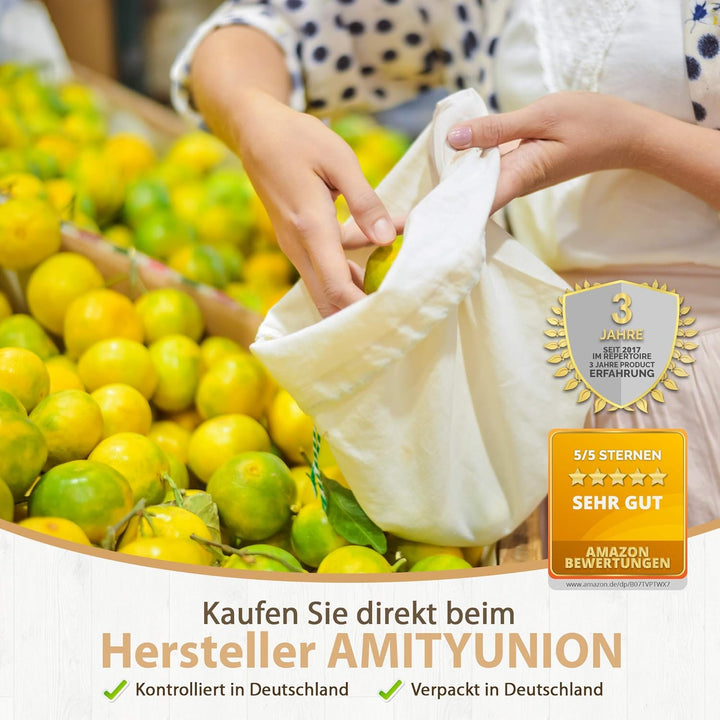 Zuziehbeutel Baumwollbeutel 10 Stück 30x45cm - Rucksack Stofftasche Turnbeutel Bag, Beutel, Reise Ha