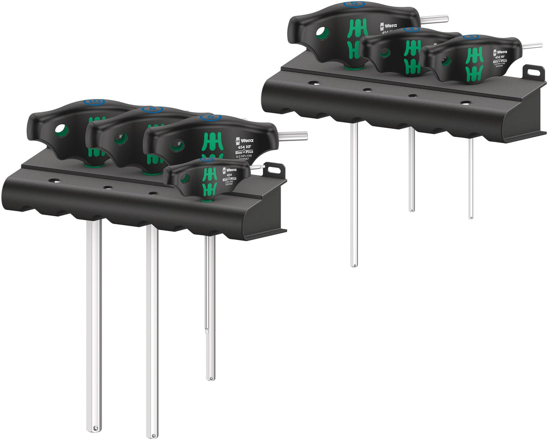 Wera 05023450001 454/7 HF Set 1, Quergriff-Schraubendrehersatz, Hex-Plus mit Haltefunktion, 7-teilig