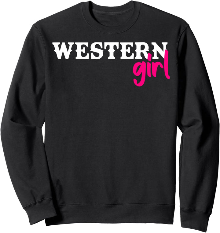 Westernmädchen-Pferd Reiter Westernreiter Rodeo Country Sweatshirt