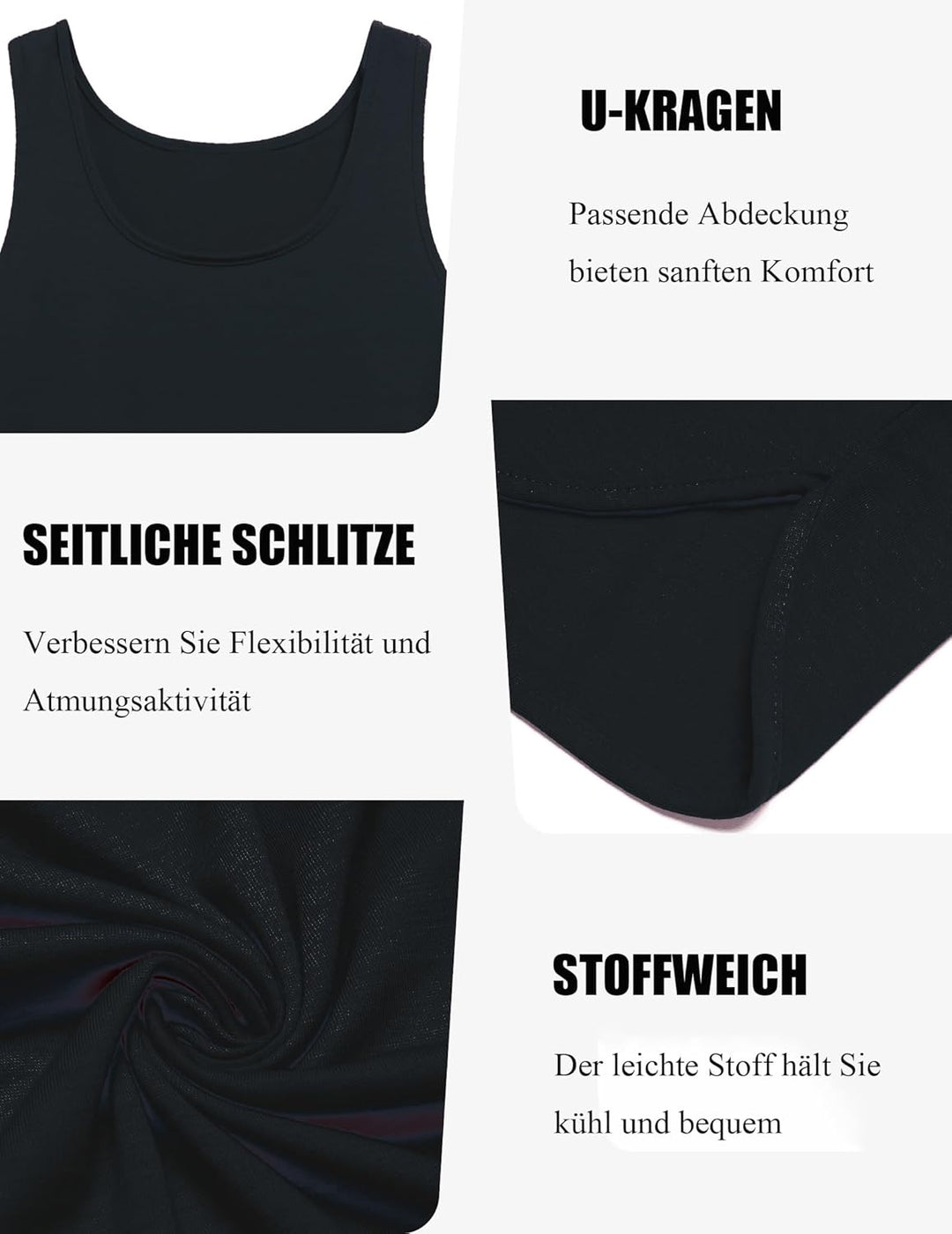 COOFANDY Herren Tank Top Bodybuilding Tanktops Ärmelloses Muskelshirt Fitness Stringer Achselshirts