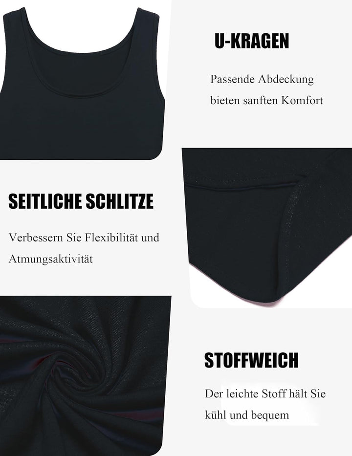 COOFANDY Herren Tank Top Bodybuilding Tanktops Ärmelloses Muskelshirt Fitness Stringer Achselshirts