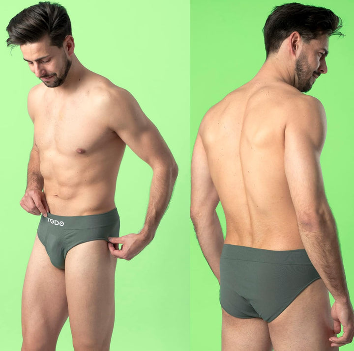 TODO Elastisch Sport Herren Slip (3er Pack) Atmungsaktiv Sportunterwäsche, Unterhosen Männer Slip oh