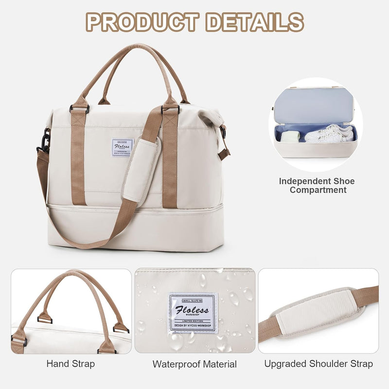 WEPLAN Handgepäck Tasche 45x36x20 Easyjet für Flugzeug Reisetasche Damen Handgepäck Ryanair 40x20x25