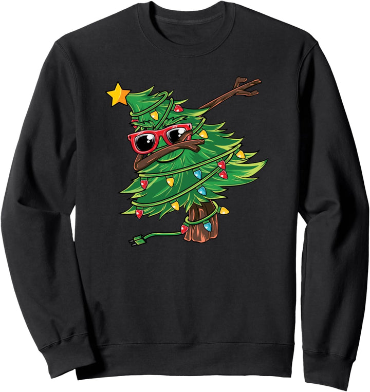 Dabbing Weihnachtsbaum Tannenbaum Xmas Weihnachten Dab Sweatshirt