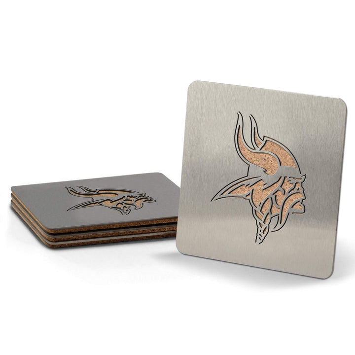 YouTheFan NFL Sportula Edelstahl-Untersetzer Minnesota Vikings, Minnesota Vikings