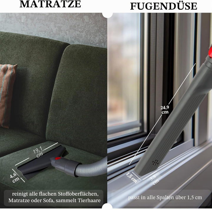 Fullclean Befestigungsset für Dyson Gen 5 V15 V12 V11 V10 V7 V8 Absolute Detect Cyclone Fluffy Mattr