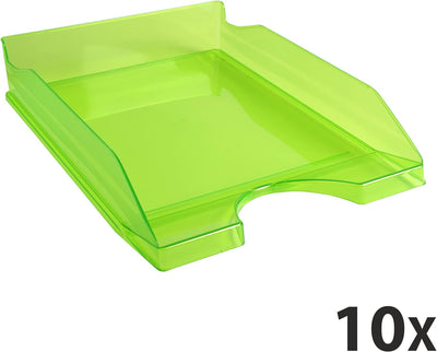 Exacompta 12397D 10er Pack Premium Briefablage Ecotray DIN A4. Ideale Briefkörbe für Ihre Organisati