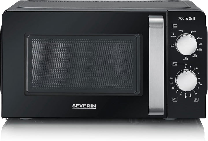 SEVERIN 2-in-1 Mikrowelle mit Grill 700 W, 900 W Grill, Grillofen mit 9 Automatikprogrammen, Mikrowe