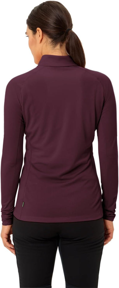 VAUDE Women's Larice Light Shirt II - Langarmshirt Damen - Funktionsshirt Damen 34 Cassis Uni, 34 Ca