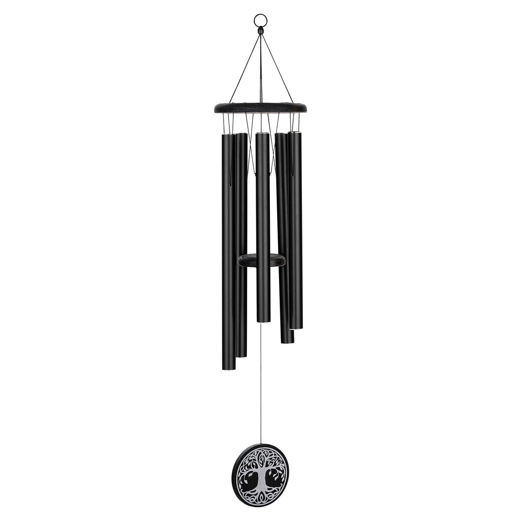 Sonic Energy Tree of Life Meditation Chime – Windspiel mit 5 Klangstäben (432 Hz) – für Garten u. En