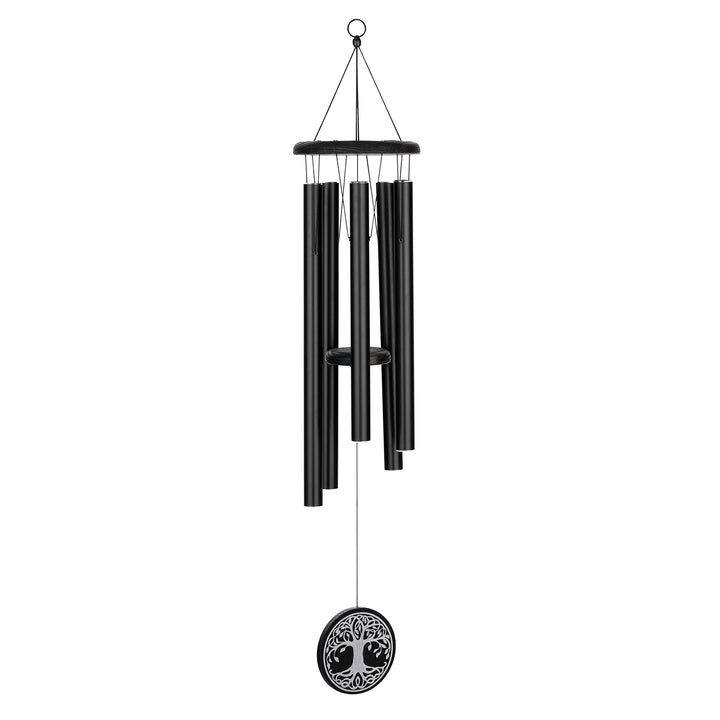 Sonic Energy Tree of Life Meditation Chime – Windspiel mit 5 Klangstäben (432 Hz) – für Garten u. En