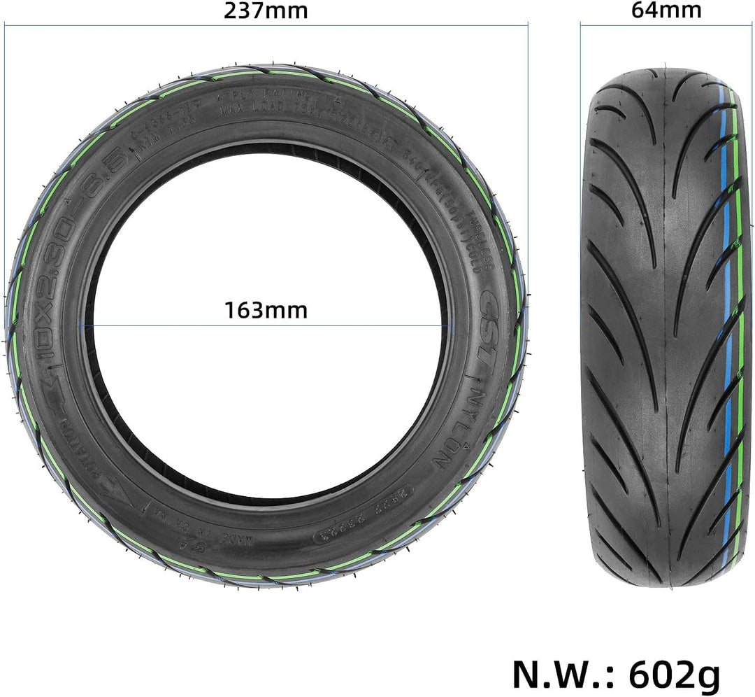 10 x 2,30-6,5 CST E Scooter Reifen Tubeless für NIU KQi2 / KQI2 Pro Elektroroller 10 Zoll Vakuum Rei