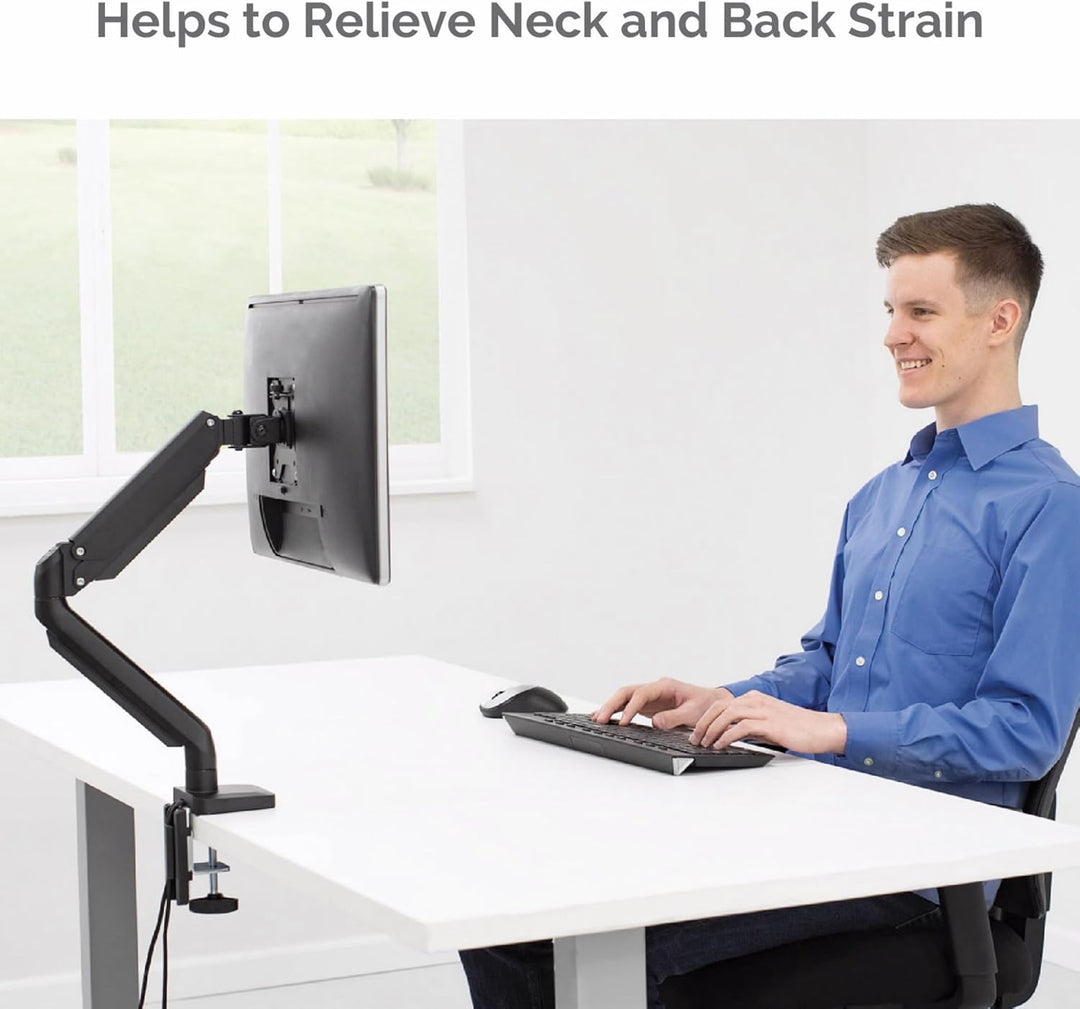 Fellowes Monitor Halterung für 1 Bildschirm bis 32 Zoll (81,28 cm) - Platinum Series Monitor Arm mit