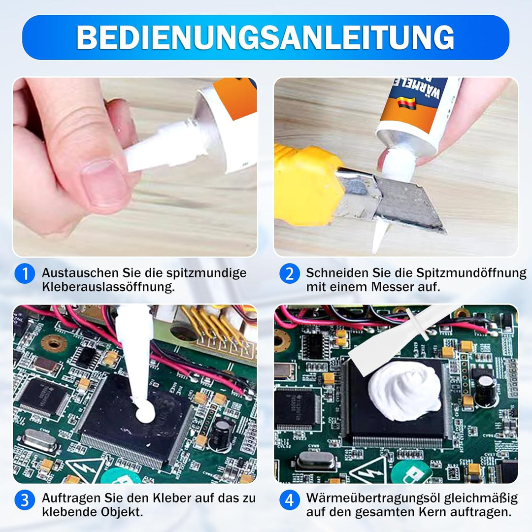200g Kühlpaste, CPU Wärmeleitpaste, Thermalpaste 200g, Beständig gegen Hohe und Niedrige Temperature