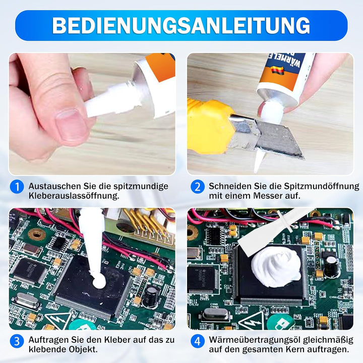 200g Kühlpaste, CPU Wärmeleitpaste, Thermalpaste 200g, Beständig gegen Hohe und Niedrige Temperature