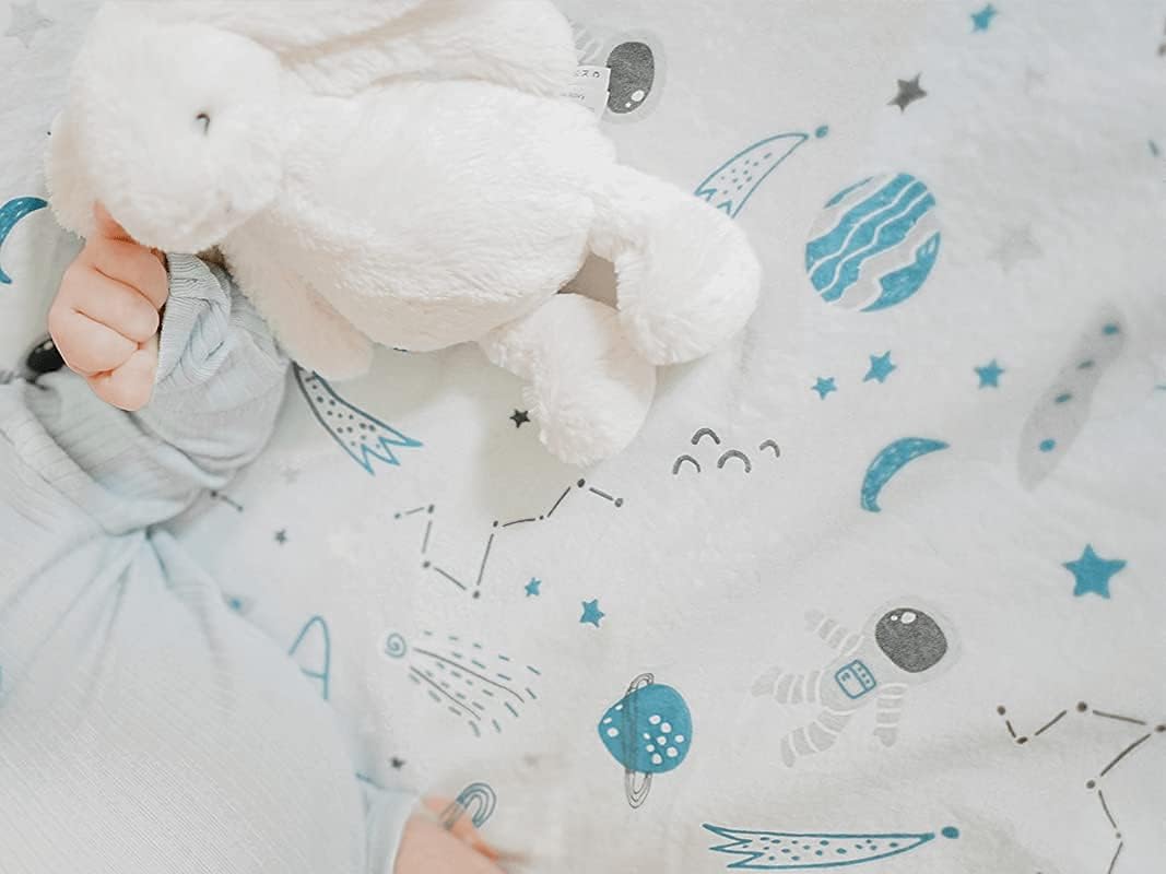FlyIdeas Next 2 Me Beistellbett Bettwäsche-Set 83x50 cm, 4 STK. Mit Bettdecke - Spannbettlaken Babyb