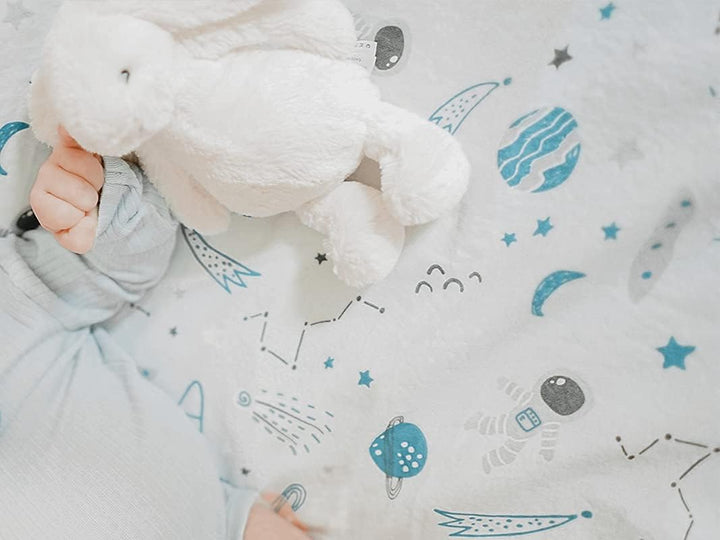 FlyIdeas Next 2 Me Beistellbett Bettwäsche-Set 83x50 cm, 4 STK. Mit Bettdecke - Spannbettlaken Babyb