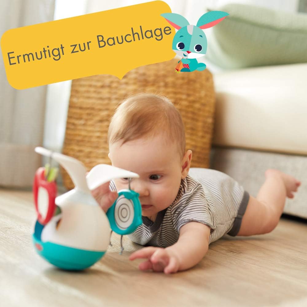 Tiny Love 2-in-1 Tummy Time Musik Mobile 360° drehbar, Licht & Elektronik, 3 Musik- & Geräuschmodi,