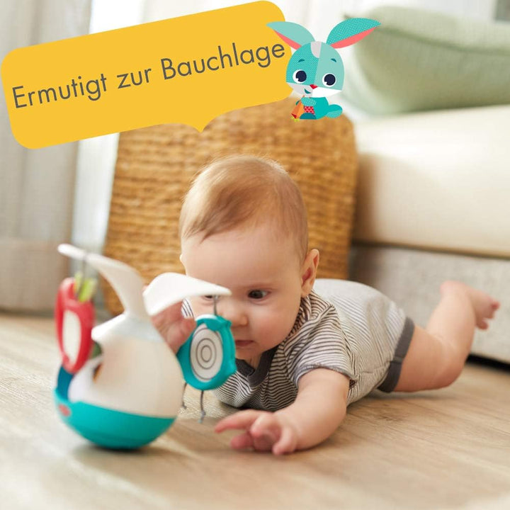 Tiny Love 2-in-1 Tummy Time Musik Mobile 360° drehbar, Licht & Elektronik, 3 Musik- & Geräuschmodi,