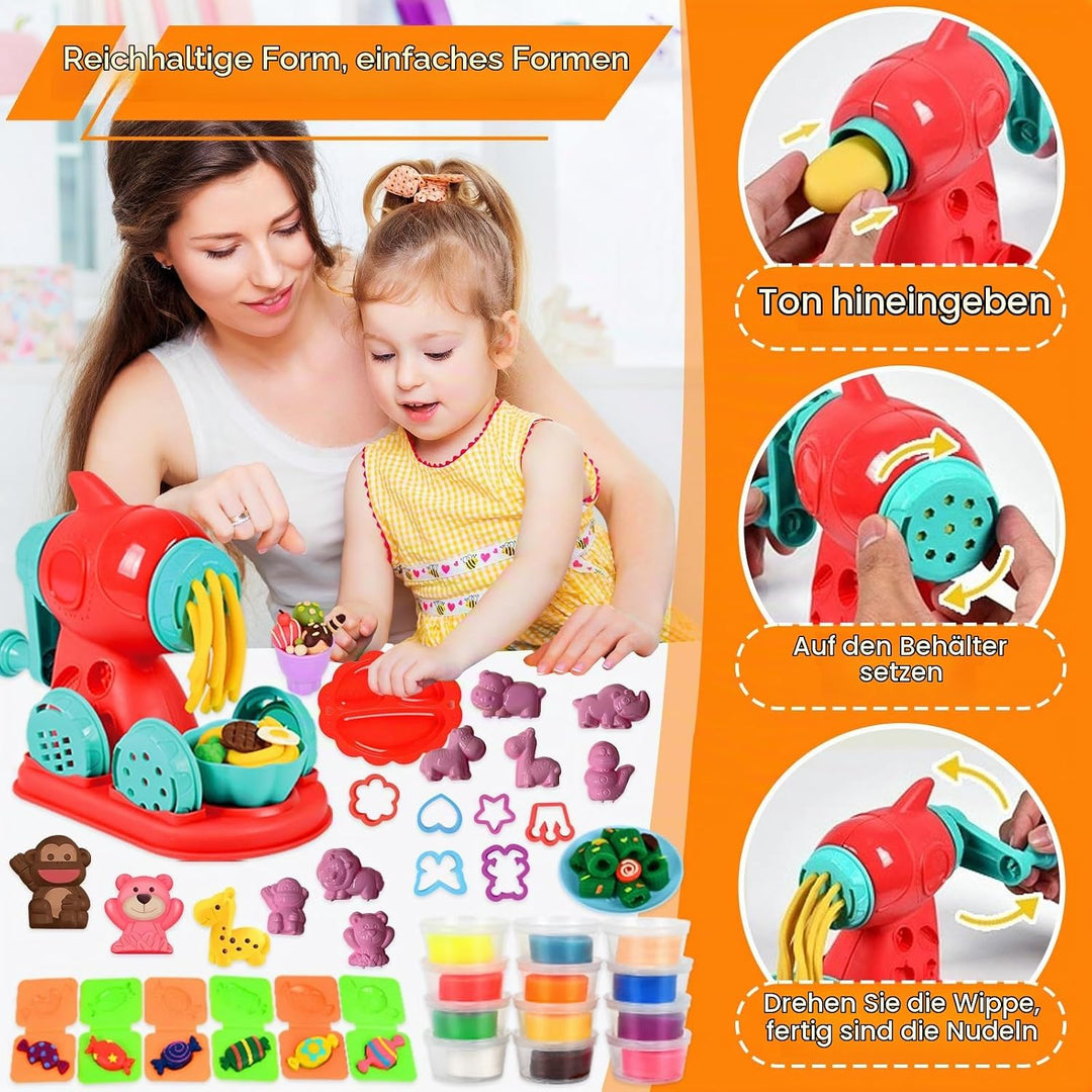 UCAMP Knetwerkzeug Set mit Plastilin Werkzeuge für Kinder - Zubehör für Knete, Teig - Spielset Burge