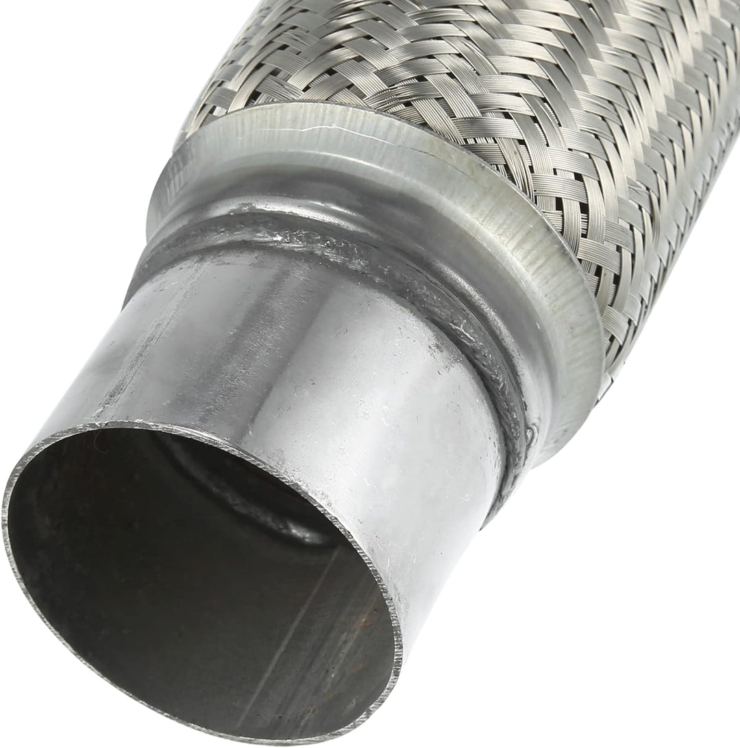 X AUTOHAUX Auto Flexrohr Auspuff mit Schweiss Verlängerungsrohr 75 mm x 300 mm, 75 mm x 300 mm