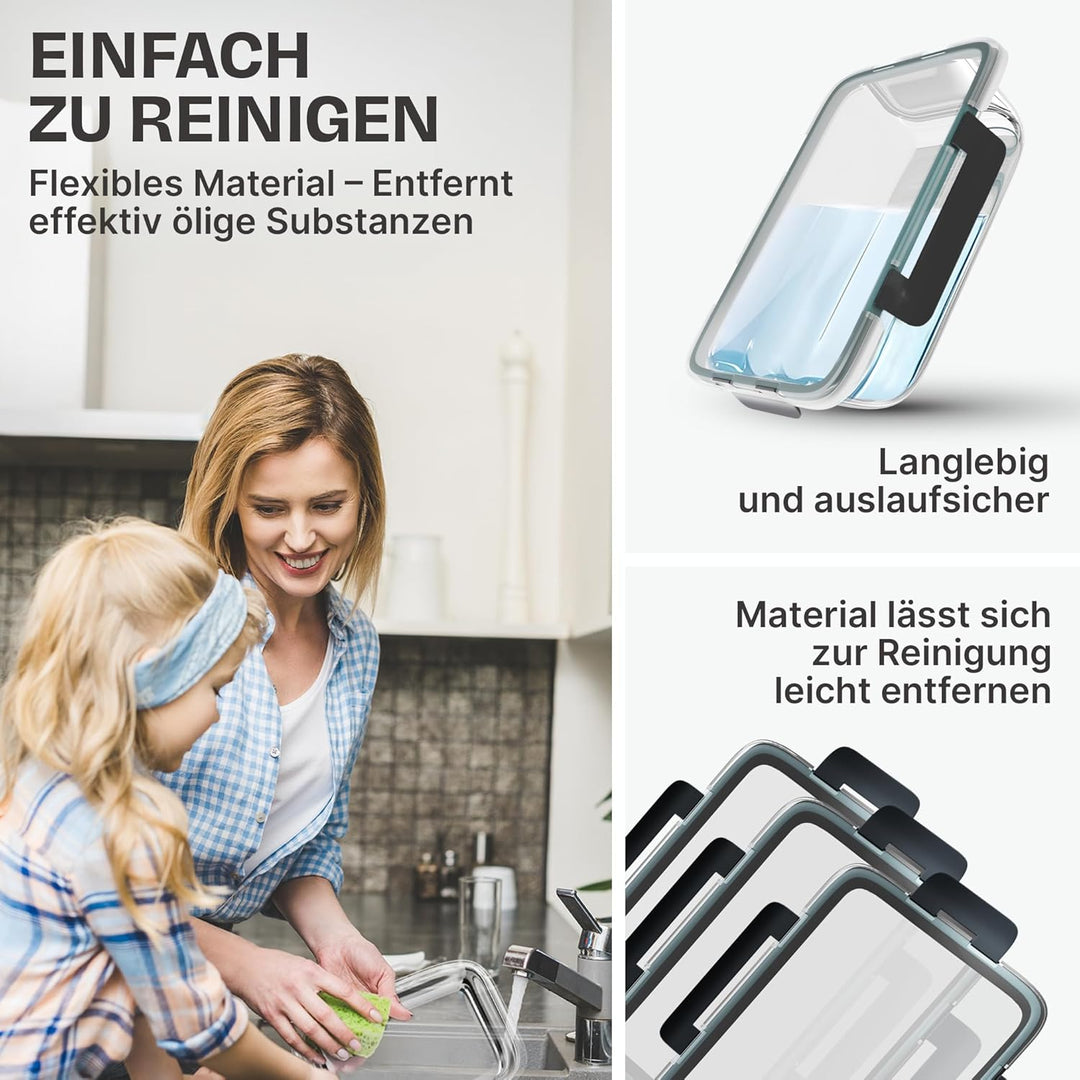 Lemontree Glasbehälter für Airfryer – Airfryer Zubehör BPA-frei, spülmaschinenfest & hitzebeständig